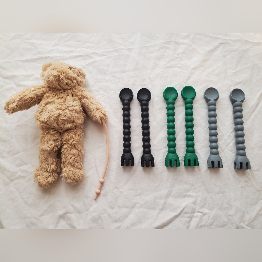 Ryan and Rose Cutie Pat Utensils and Cutie Cub paci holder